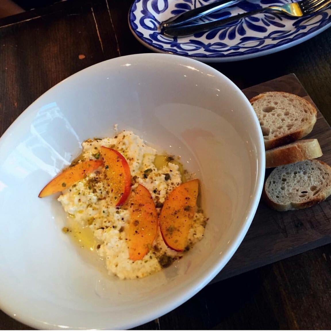 Treat yourself with House-Made Ricotta with honey, seasonal fruit, and pistachios 

Don't forget our kitchen is open late!