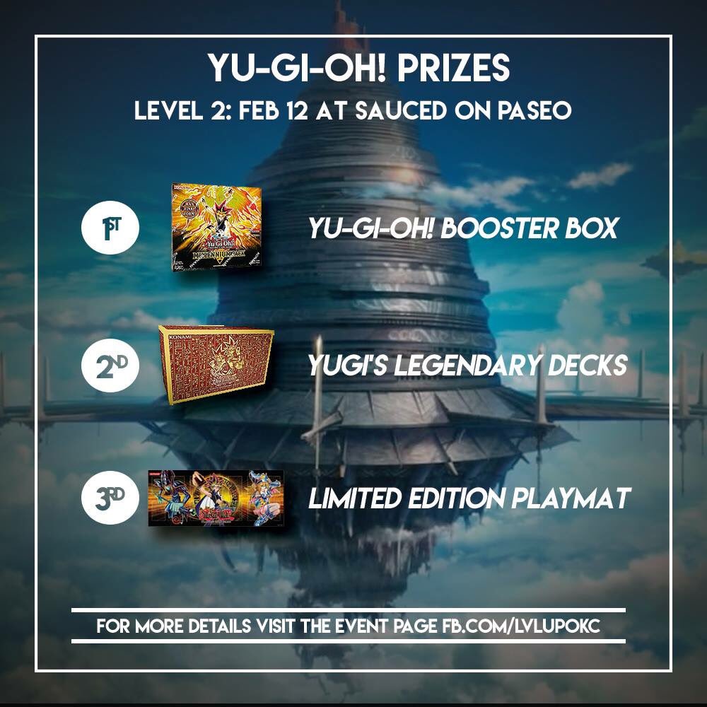Check out our fb page to see how you can get free entry into the Yu-gi-oh! Tournament