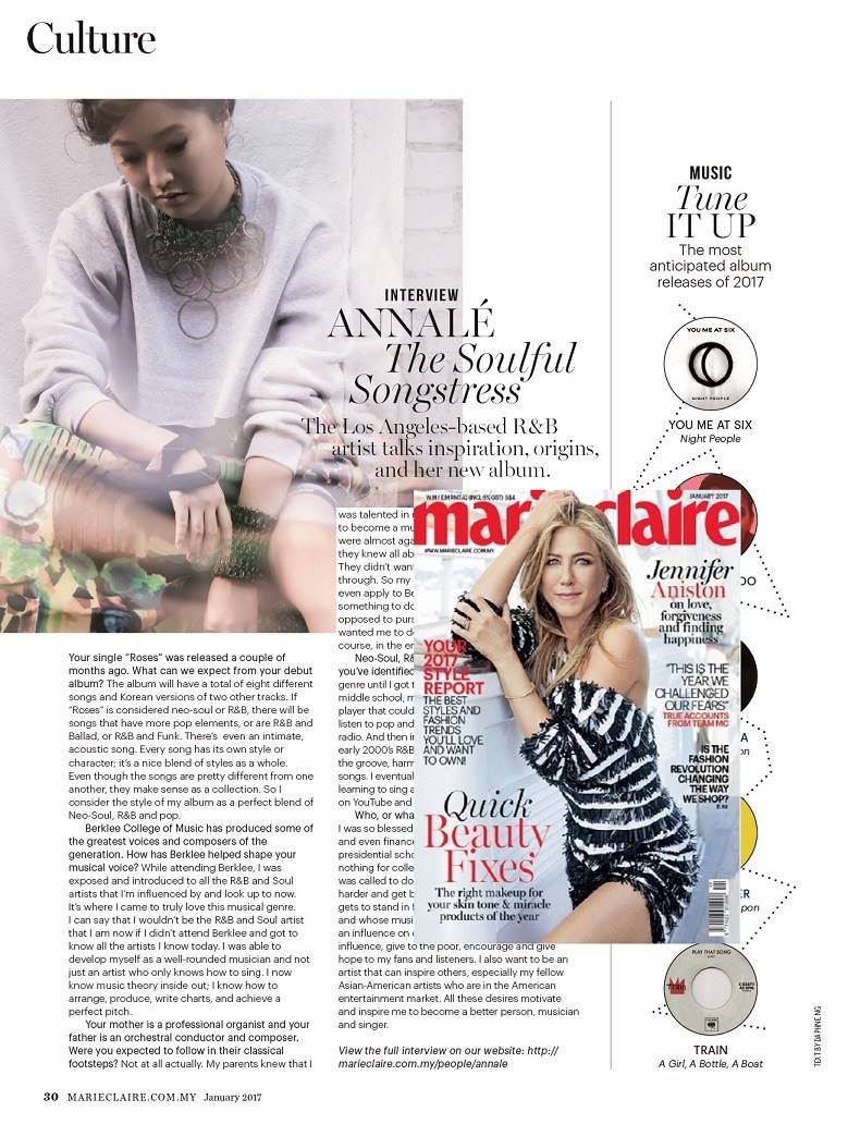 annalemusic's tweet photo. Had an amazing Q &amp; A with @marieclaire we talked music and where I get my inspiration. Check it out! 
https://t.co/fQTLn2kAMY https://t.co/7lseYxchWQ