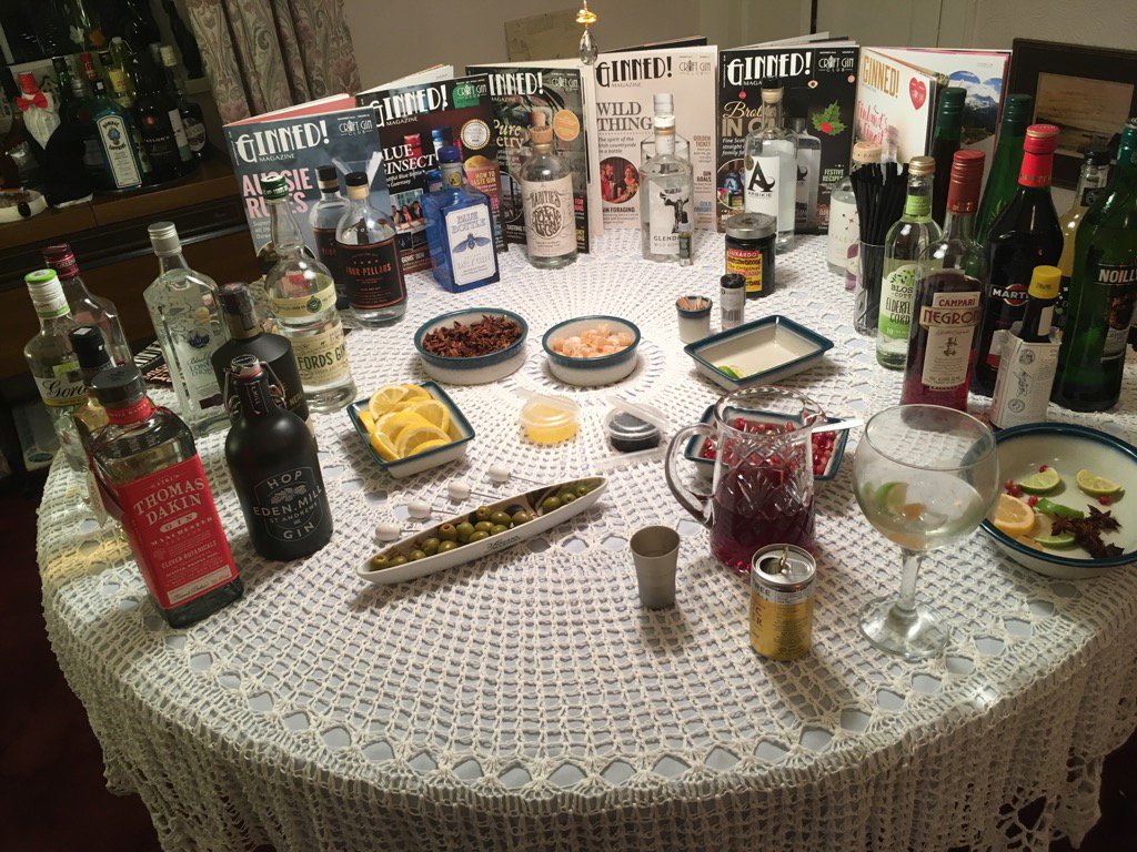 Gin sampling afternoon! Hic