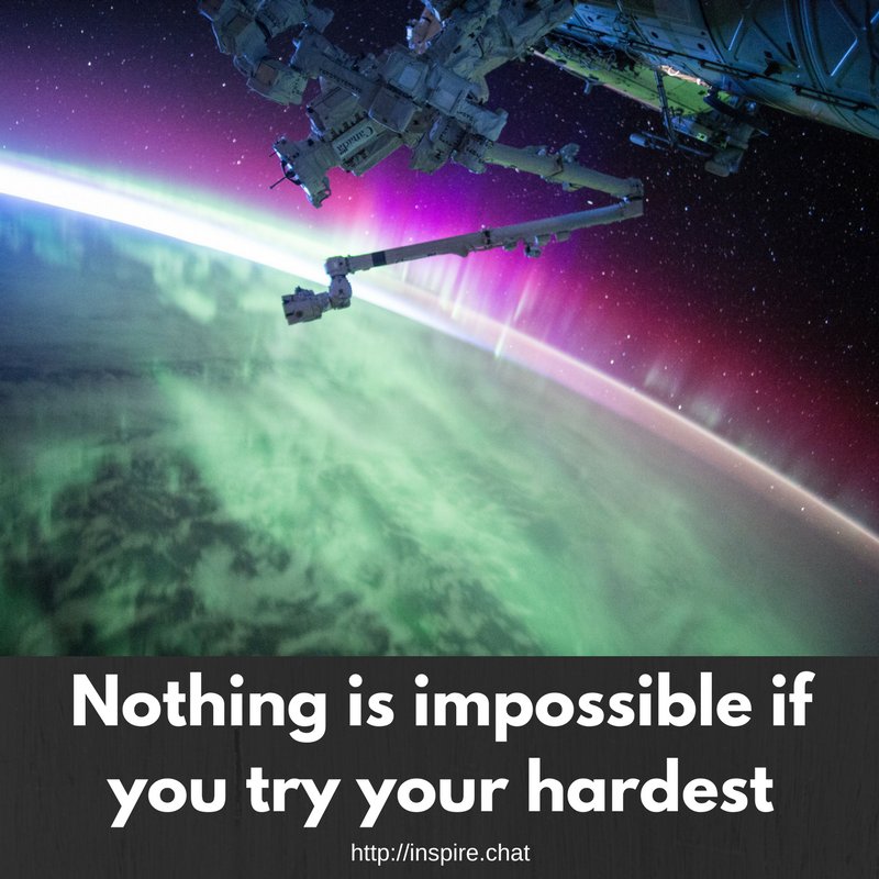 InspireChatApp's tweet photo. Nothing is impossible if you try your hardest.  Go for your dream, if you don't try, you will never know! Do it now! https://t.co/yVbH0i9uAK https://t.co/NP5b22CJhP