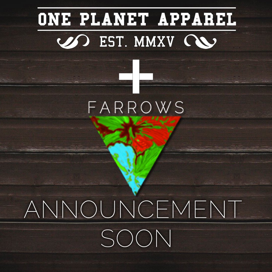 1planetapparel's tweet photo. | Something For The People | Follow - @Farrowsuk | https://t.co/ISdejk92vJ