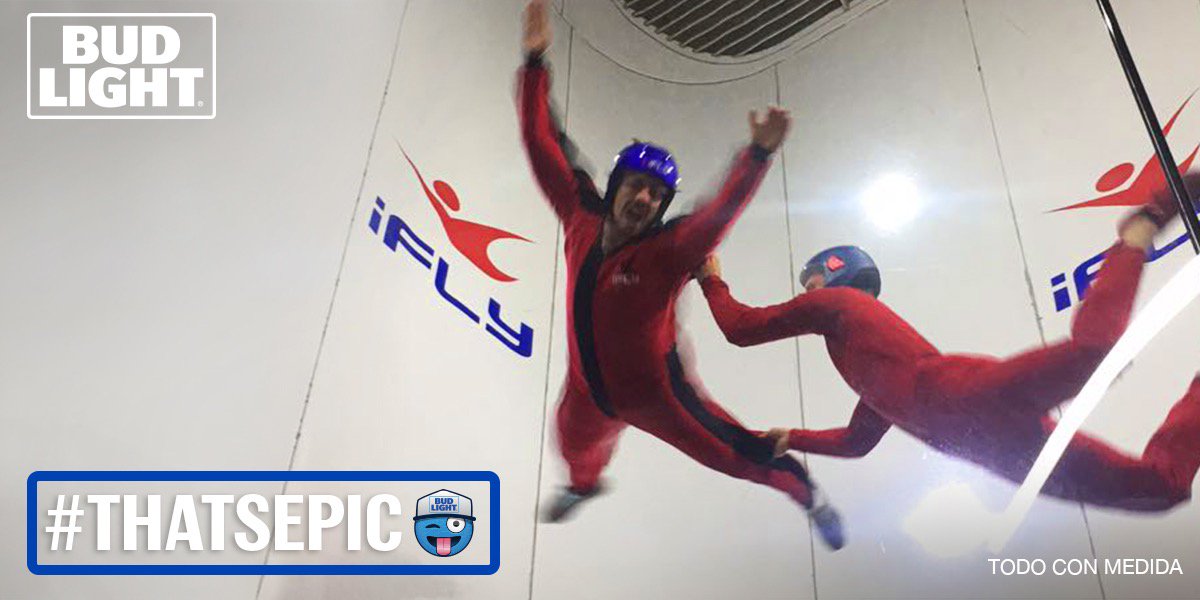 BudLightMEX's tweet photo. Para volar no necesitamos alas, sólo la actitud #ThatsEpic. https://t.co/agBjQEc2Af
