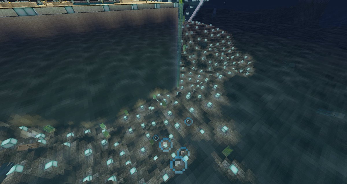 クロスたいち Auf Twitter 謎の海中沸きつぶし作業 シーランタンの名に恥じぬ使い方 なぁにシーランタンならいくらでも量産できる マイクラ