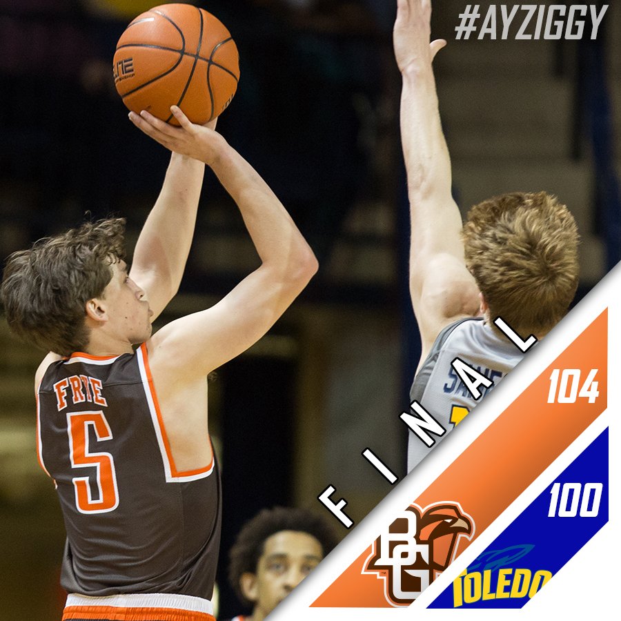 BGSUMBB's tweet photo. BGSU BEATS TOLEDO IN DOUBLE OT!!!!!! https://t.co/jKgqGHgbLX