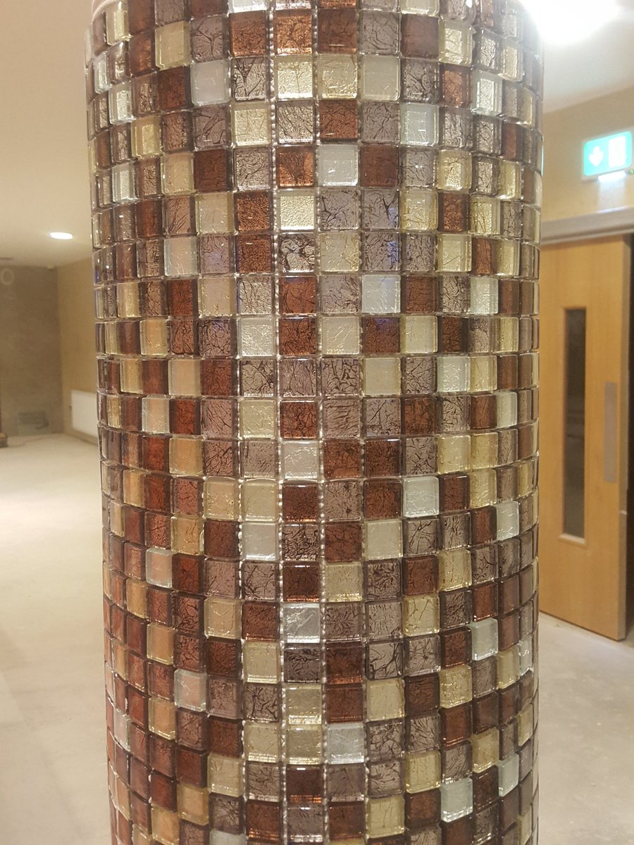 TilersLiverpool's tweet photo. out latest project today
14 Steel pillars being installed with Glass Mosaic in Accrington,Lancashire https://t.co/wbHqzXe79j