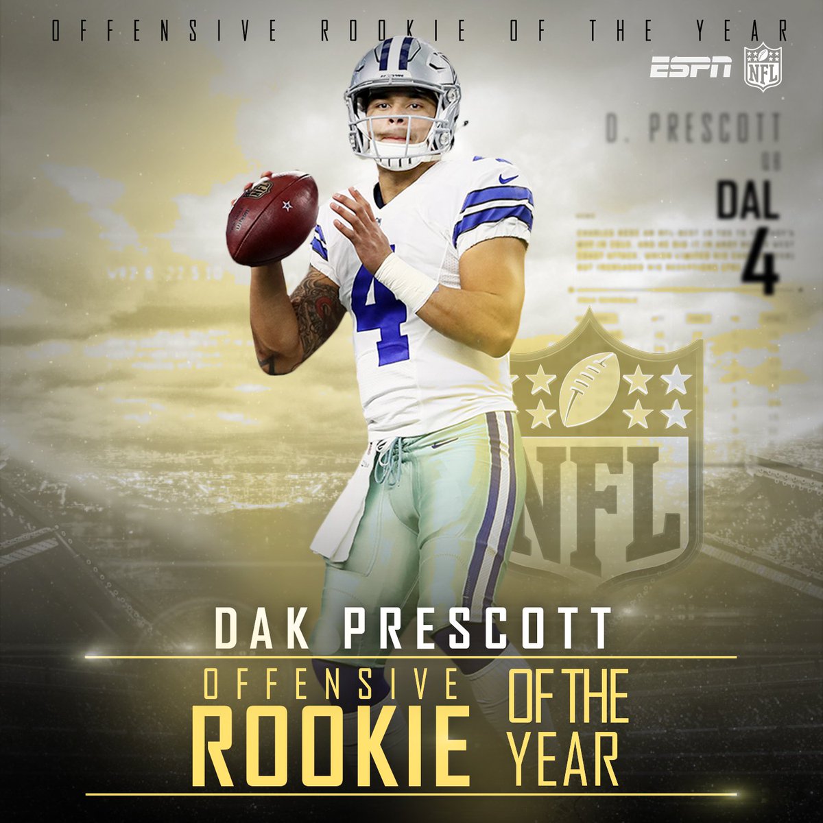 dak prescott rookie year