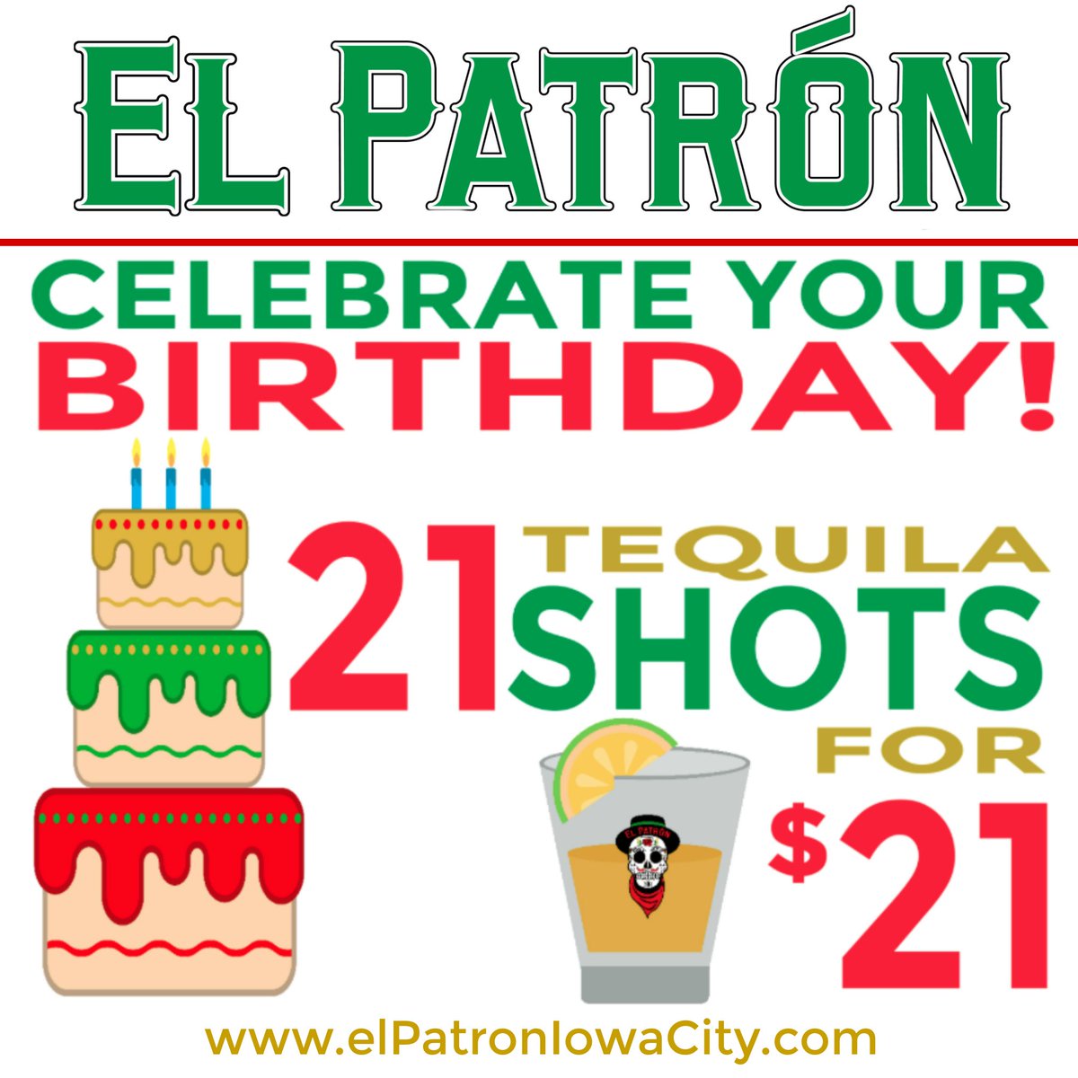 elPatronIC's tweet photo. We know how to do birthdays. #BirthdayBoss #IowaCity #TequilaBar https://t.co/DZzytIHCDH