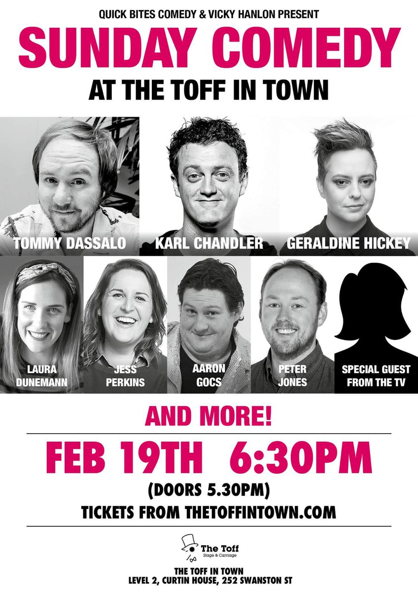 quickbitescomD's tweet image. SUNDAY COMEDY w/ @dassalo @geraldinehickey @KarlChandler +more!

Two weeks to go! Tix here:

ow.ly/MK4g308AU4L