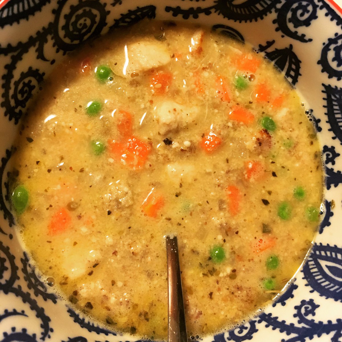 cldem's tweet photo. Chicken & Almond Dumplings from #FeedZoneTable This is heaven on a bowl! *Hint: There's 🥓 in there @SkratchLabs #yum #glutenfree #baconfull https://t.co/LPnAgvVGdN