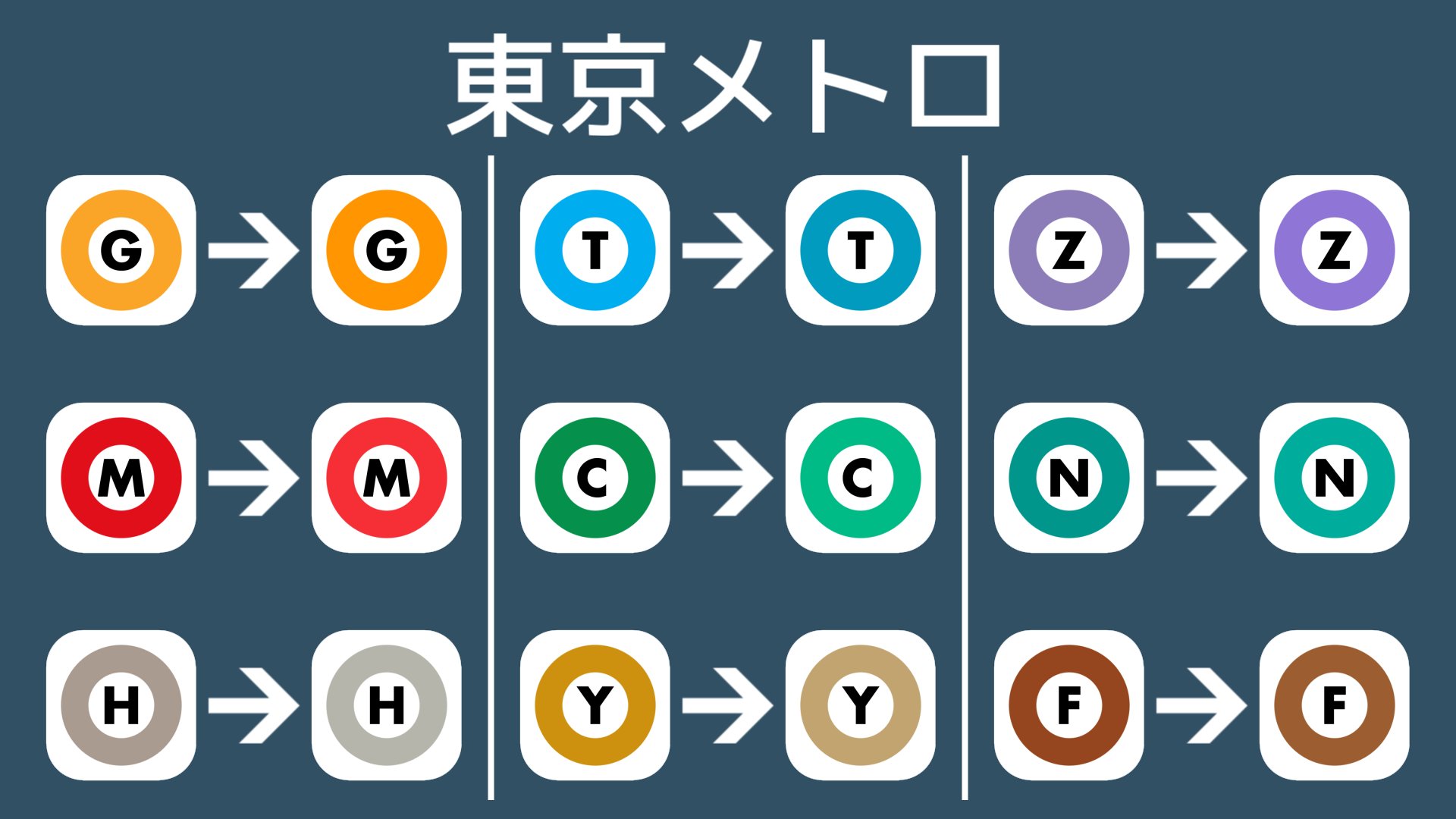 にしとこ 東京メトロのラインカラーが15年頃から16年頃にかけて微妙に変更されたのですが 気づいた人いますかね T Co Ymwkxmjxqd Twitter