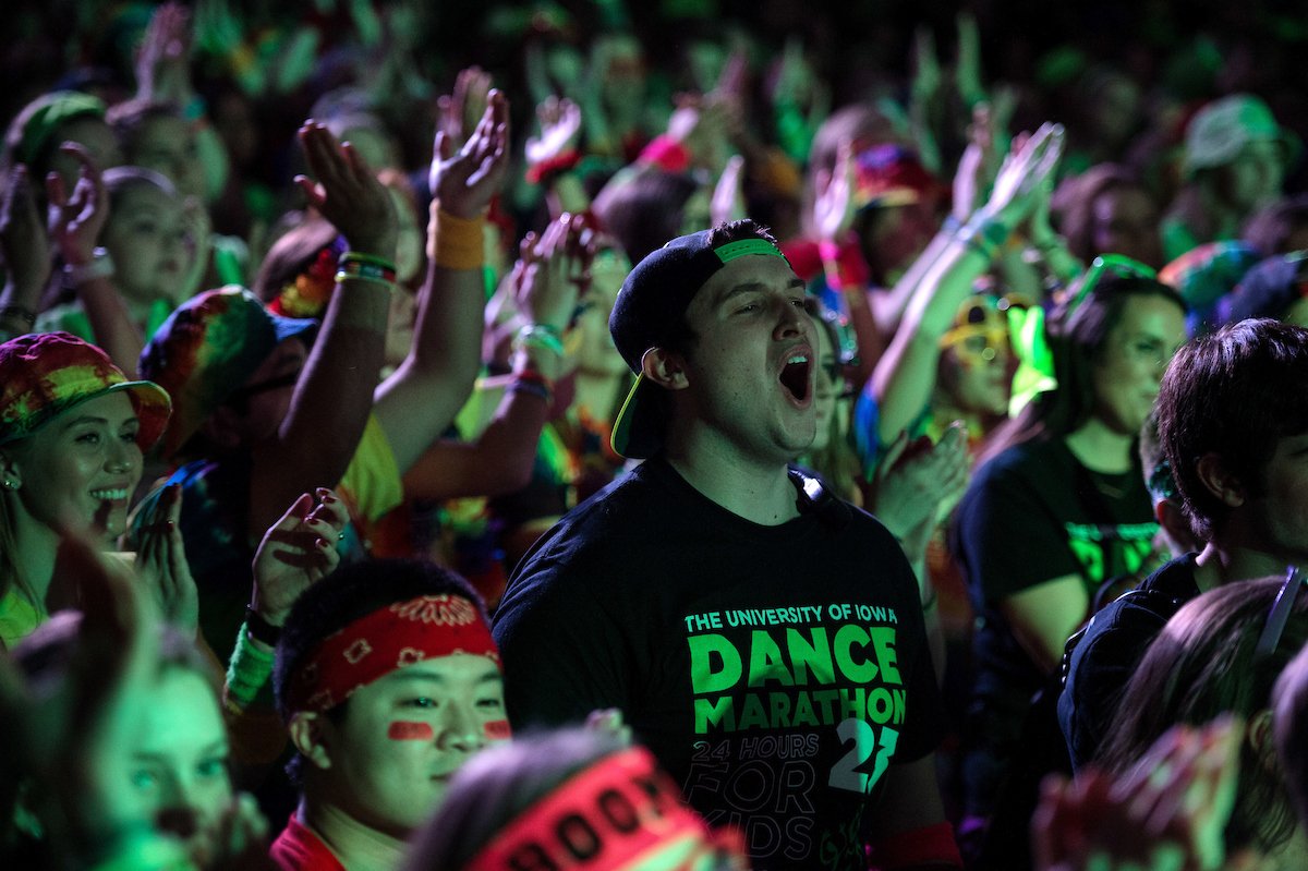 uiowa's tweet photo. Congratulations to @UIDM for raising $2,572,130.23 all For The Kids! 💚 #FTK #UIDM23 #NewHospitalEndlessHope https://t.co/54orVfhYbc