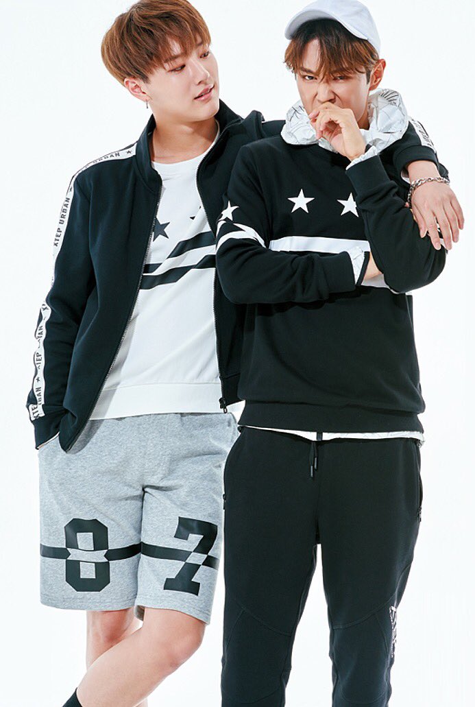 UNIQ_BRASIL's tweet photo. [#FOTO] #SEUNGYOUN e #WENHAN @ #UNIQ para a marca esportiva "XTEP" (3) https://t.co/iTutOAwb6A