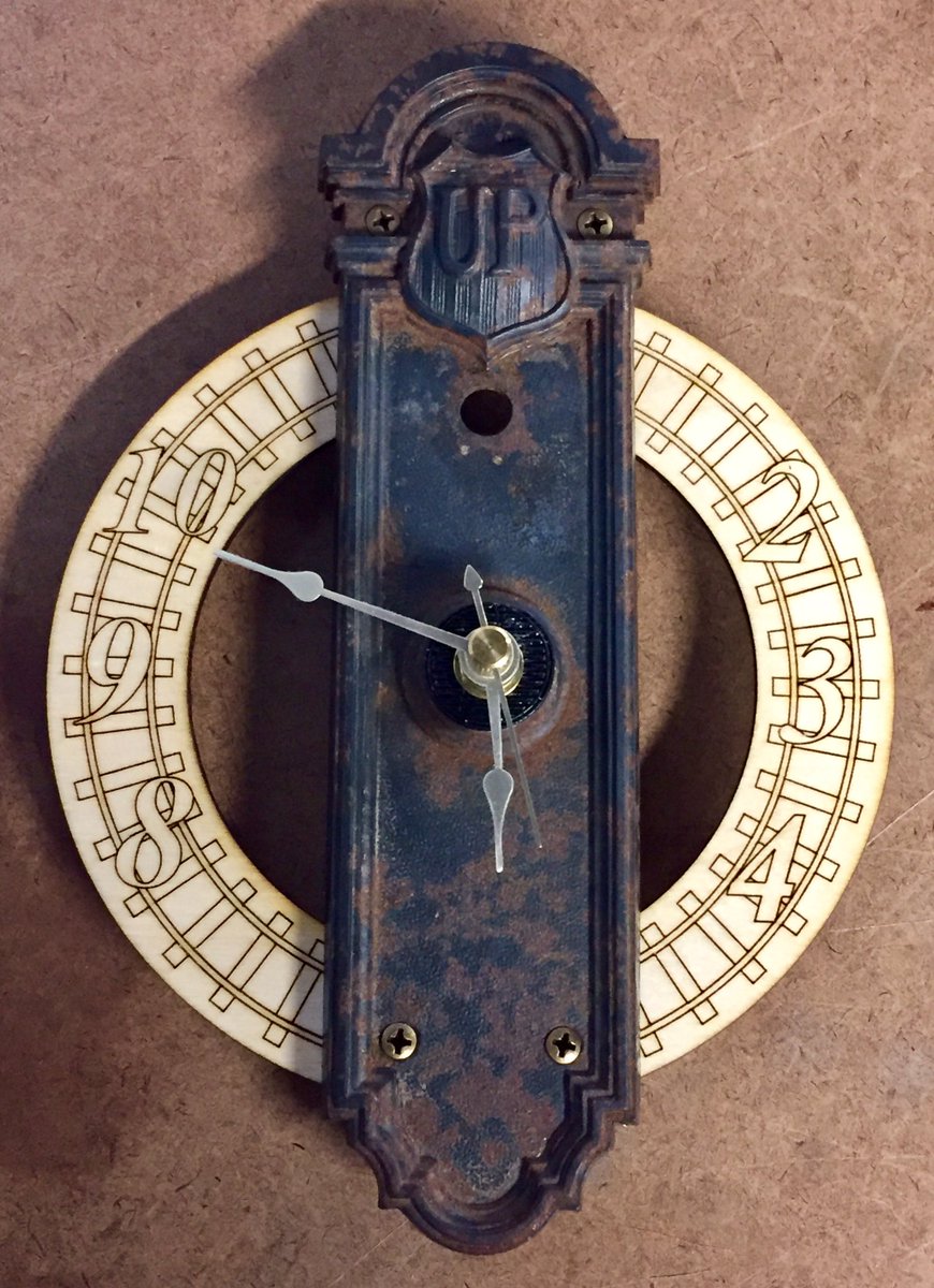 Maker projects aren't always electronic, like this clock from an antique door. See more at the Mini Maker Faire April 15th at Do Space!
