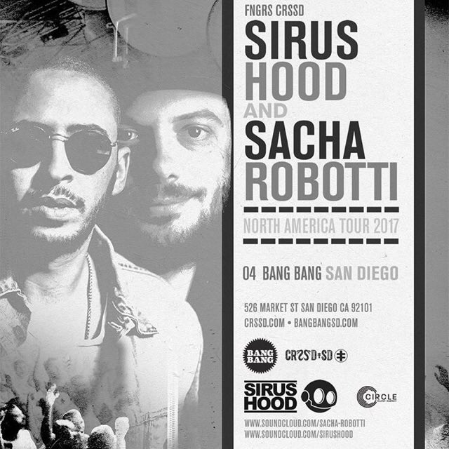 sacharobotti's tweet photo. Tonight! Yours truly &amp; @SirusHood at @BangBangSD San Diego for the second stop of our North American Tour! 🖤 https://t.co/NfCtHMprdm