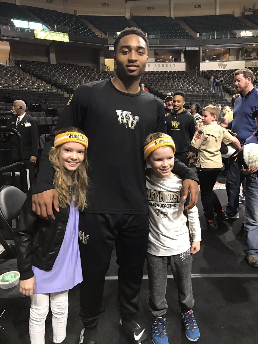 LandofLed's tweet photo. Great time today with @WakeBasketball @camelcitygoods . Thanks to Brandon Childress #0 for being so rad! #godeacs #wsnc https://t.co/E6bSz1qDbM