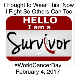 I fought to wear this. Now I fight so others can too. #WorldCancerDay #CancerSucks #NotAllCancersArePink #NasopharyngealCancer