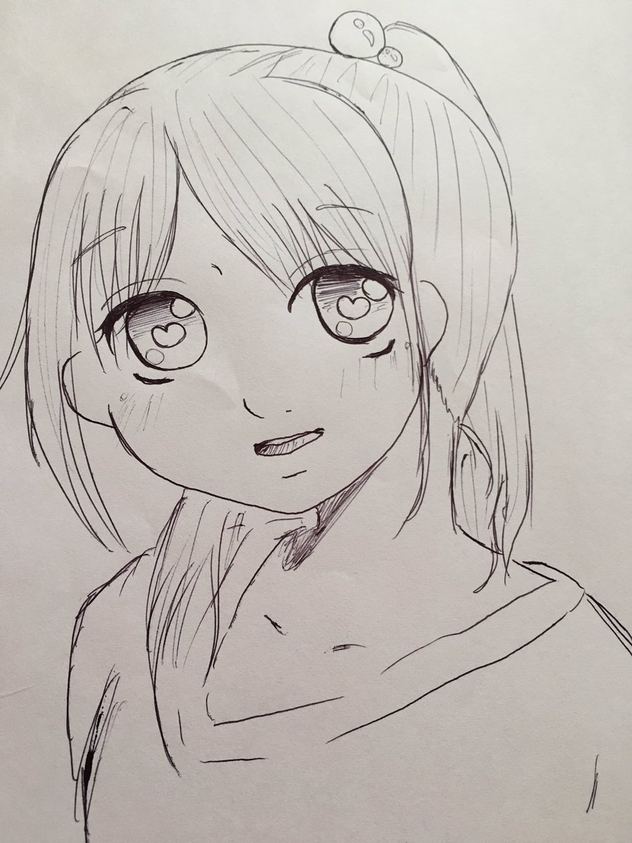 MSSM1002's tweet photo. 本日の #ボールペン1発書き
一応幼児のつもりです(   ˙-˙   )

日曜ってステキ
#描いてみた https://t.co/7tr7OBK8C4