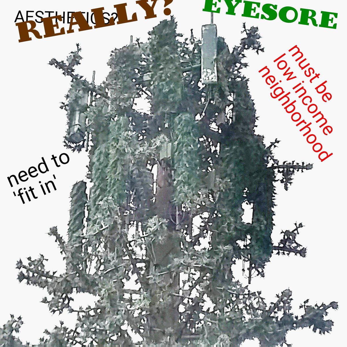 OakleyCellTower's tweet photo. Looks like Crap
#celltower #oakleyca #cityofoakley #aesthetics #fauxpine @CityofOakley #verizon #tmobile #sbacommunications https://t.co/9eHrRmh1e1