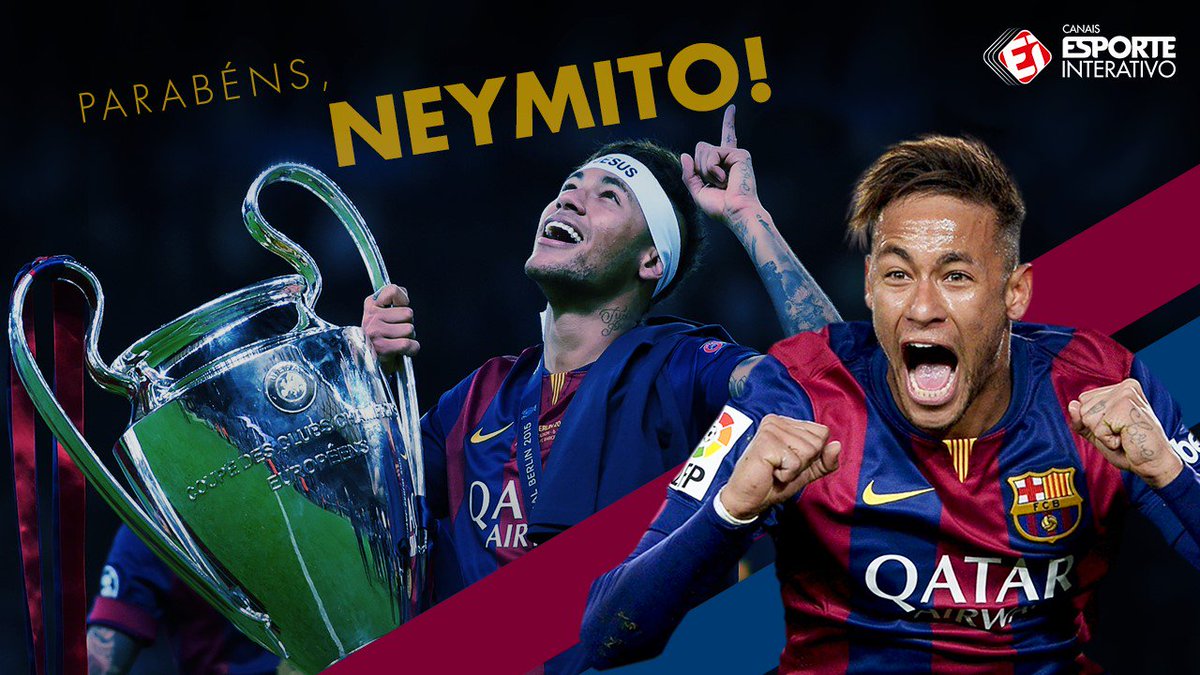 TNTSportsBR's tweet photo. O cai-cai que só fazia gol no Paulistão cresceu, virou o 10 da Seleção, ganhou a Champions, Liberta, e MUITO MAIS! Parabéns, @neymarjr! 🎂👏👏 https://t.co/5x9kwAYyvM