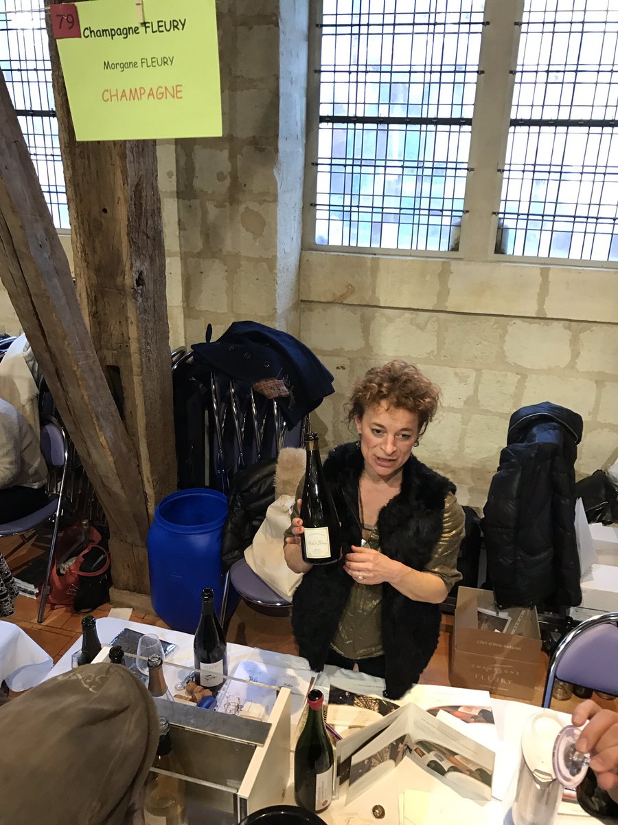 Amazing tasting with Morgane Fleury of <a href="/ChampagneFleury/">Champagne Fleury</a> -- the 10 year Blanc de Blanc was incredible! #france #angers