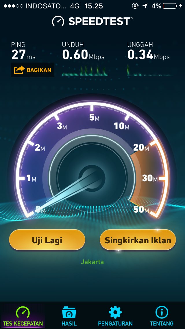 Sama-sama 4G. Tapi inilah beda kelasnya @telkomsel dan <a href="/IndosatCare/">Indosat Care</a> 

Mending mahal dari pada murahan.