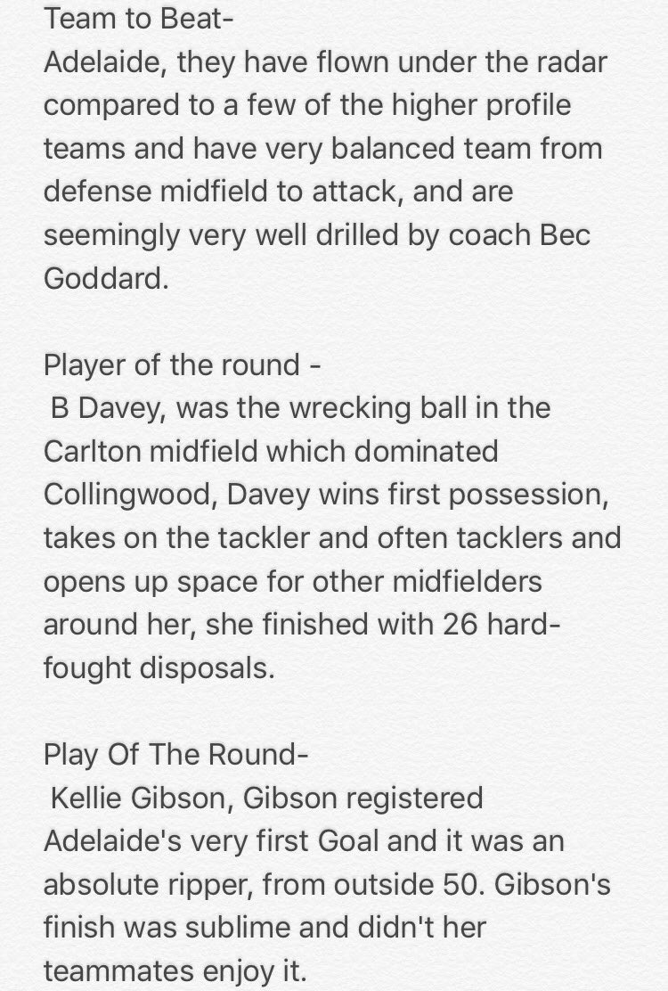 dangerfield35's tweet photo. Round 1 of the inaugural  @aflwomens league is done and dusted, My views on the weekend action! @aflwomens #AFLW https://t.co/EmoyFkXchA