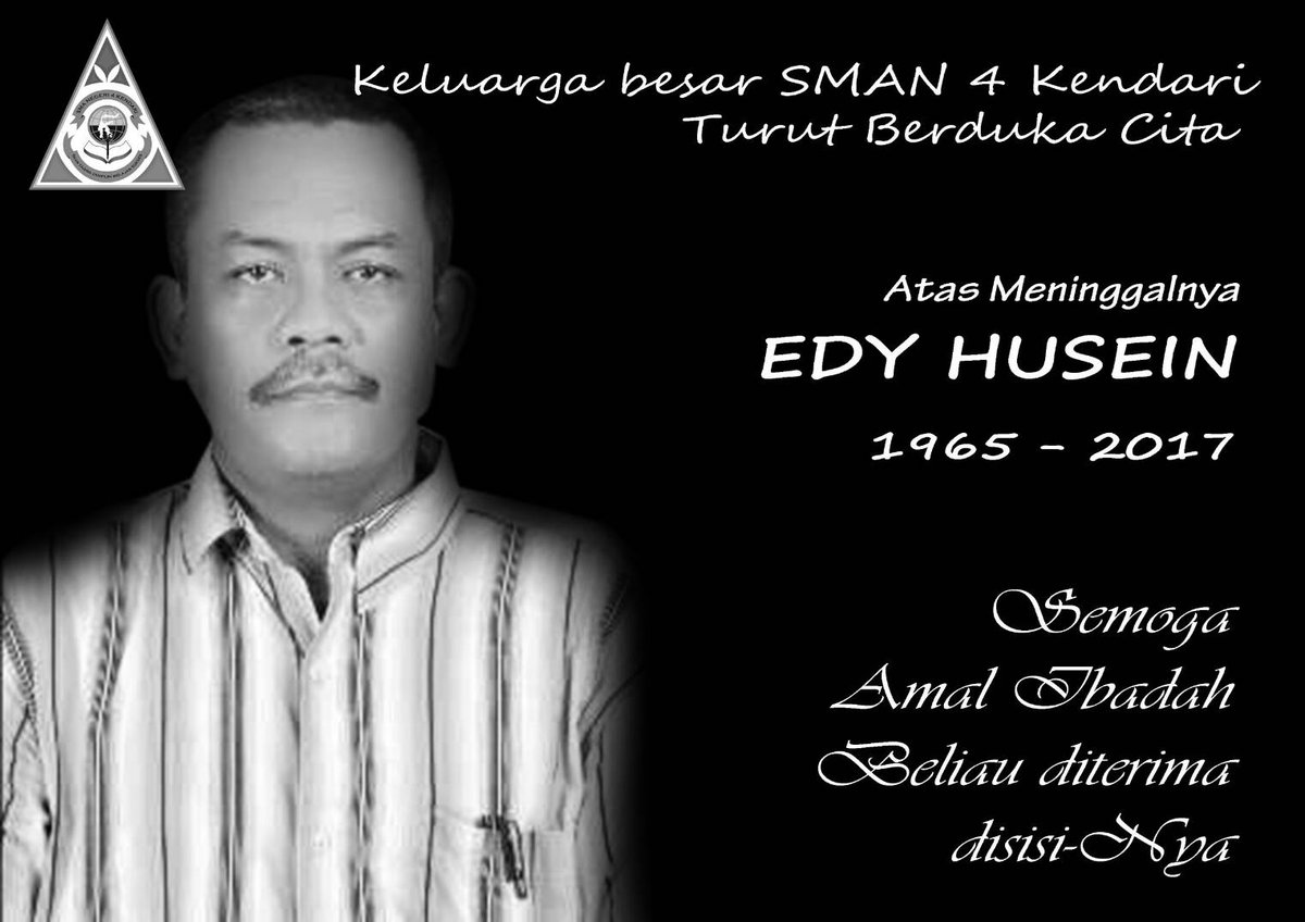 Innalillahi wa innailahi rojiun
Telah berpulang ke rahmatullah Guru kita Pak Edi Husein. Semoga amalnya diterima disisi Allah SWT
#SMAN4Info