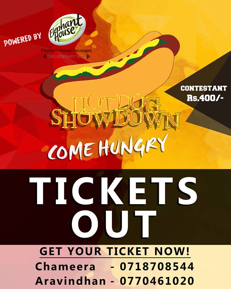 IITRotaract's tweet photo. HotDog Showdown TICKETS ARE OUT!! Grab your ticket now!
Contact Chameera- 0718708544 | Aravindhan- 0770461020 #HDS17 #RCIIT https://t.co/vI6Zxbkt2X