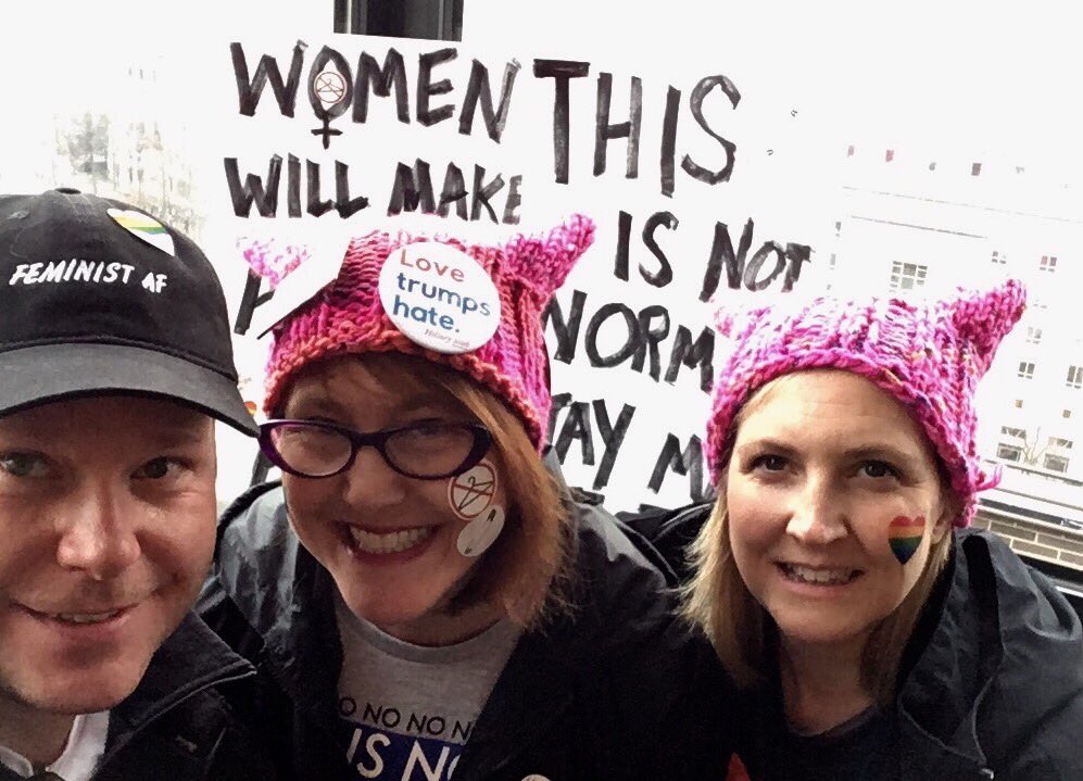 pamteagarden's tweet photo. Patriarchy is for dicks. #womensmarchdc https://t.co/cTpXNTVFTk