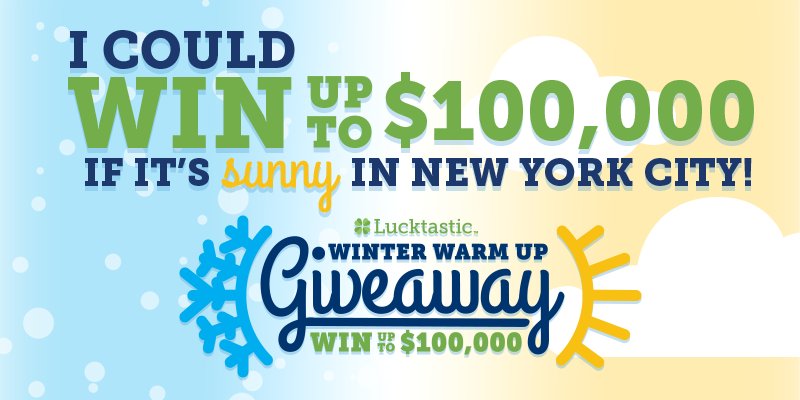MrUnpredictabl's tweet image. I could win up to $100,000 if it&apos;s sunny in New York City! lucktastic.com/twShareFunnel