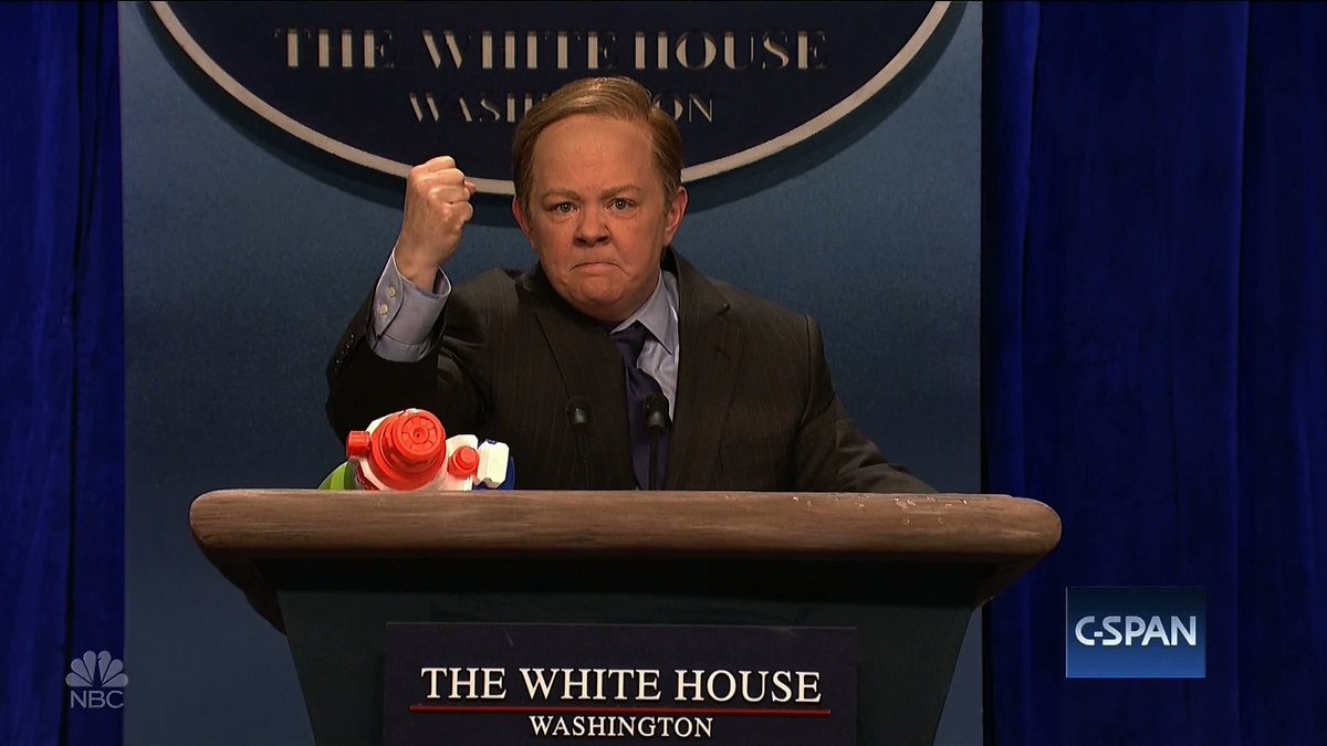 Deadspin's tweet image. Melissa McCarthy as Sean Spicer is the best thing on SNL in years: deadsp.in/YERtTvi
