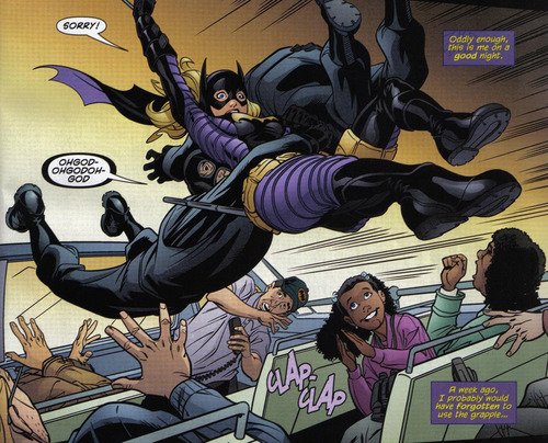 WayneWatch's tweet image. #BatWatch Diamond robbery stopped by Batgirl on 9th and Division. Nice catch!