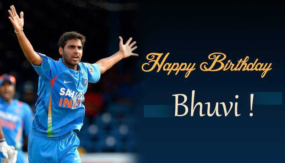 Wishing a very Happy Birthday to Indian Cricketer \" Bhuvneshwar Kumar \" :) 