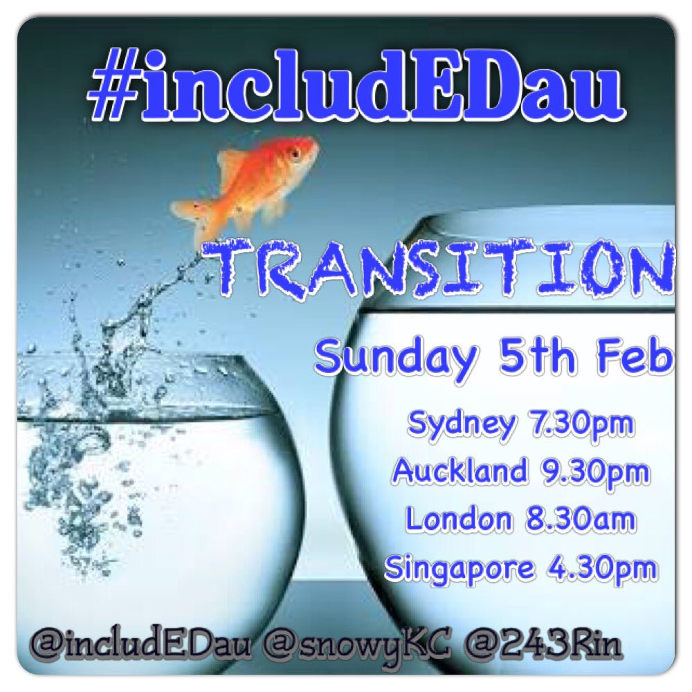 includEDau's tweet image. 2hrs until #includEDau talks about transition. Hope you can join us! #aussieED #spedsc #asiaed #digitaledchat