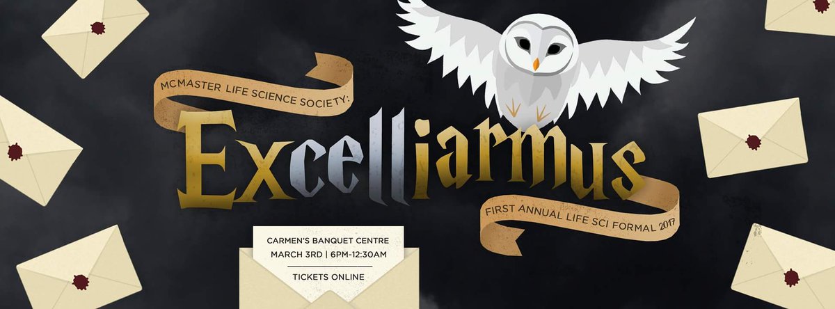 MacLifeSci's tweet photo. We are proud to present: Excelliarmus! The FIRST Life Science Formal. All the details on our Facebook Event Page: https://t.co/DEETIBRuv1 💥 https://t.co/SkF7jQLtkj