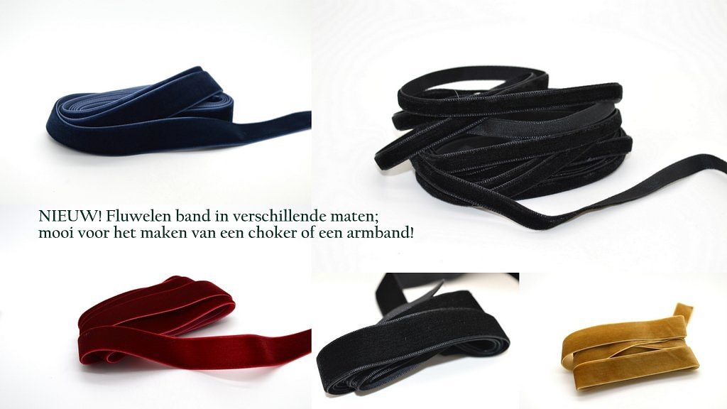 Mooi fluwelen band, prachtig voor het maken van #chokers!