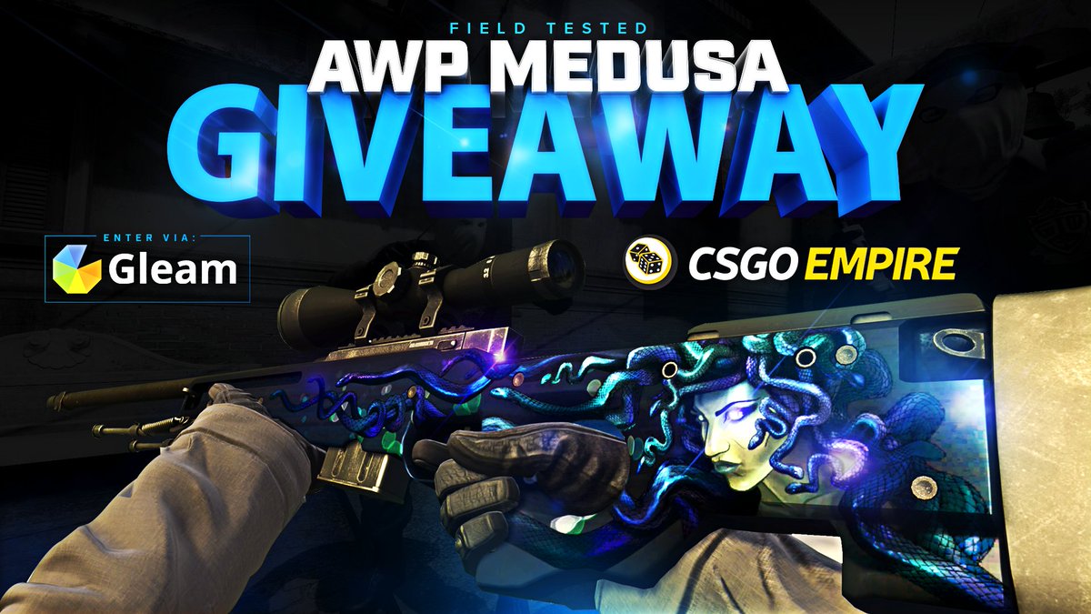 CSGOEmpire (@csgoempire) on Twitter photo AWP Medusa Giveaway by <a href="/CSGOEmpire/">CSGOEmpire</a>!
Enter at goo.gl/rA6SpC
Winner will be drawn in 14 days, GL! AWP Medusa Giveaway by <a href="/CSGOEmpire/">CSGOEmpire</a>!
Enter at goo.gl/rA6SpC
Winner will be drawn in 14 days, GL!