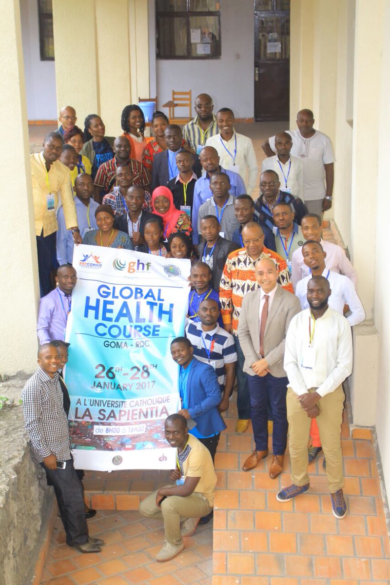 SayCongo's tweet photo. #GlobalHealthCourse done in #GomaCity hosted by #SayCongo @GlobalShapers @GomaShapers @Chidiogotweets @GlobalFund https://t.co/shtYfntApI