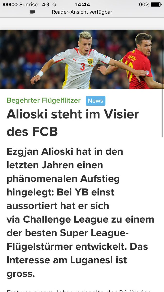 Fc_Basel1's tweet photo. #FCBaselTransfer 
Alioski zum FCB? 🔴🔵
#rotblaulive #FCBasel https://t.co/xqoXwRUZ0m