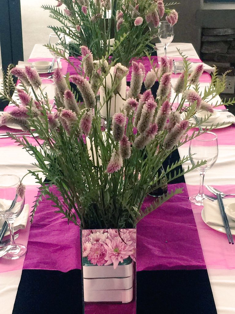 KongCedar's tweet photo. Perfectly pink for a very special cause! Our table for the Pink Table Project 🌸 #pinktableproject #cancerawareness @JohnnyBeardsley https://t.co/pqd5bVxSBe