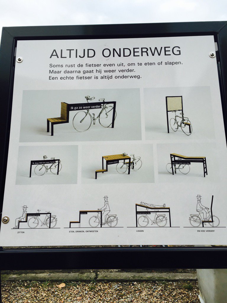 OutsidersUnion's tweet photo. ...nog meer ideeën van #dehonigfabriek in #Nijmegen ! Straat-fiets mobilaire ☝🏻️ https://t.co/w7u5TrqdnZ