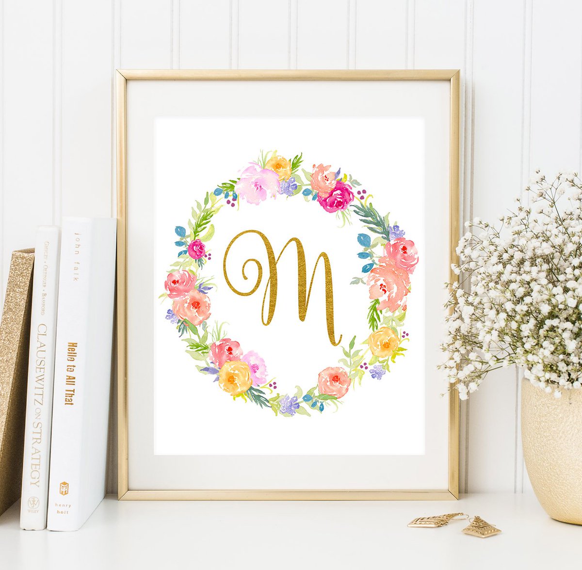 FloralArtFant's tweet image. etsy.com/listing/510107… #NurseryMonogram #MGOLDLetter #CustomPrintable #GoldNurseryMonogram #floralwreath #Initialcalligraphy #Goldmonogram