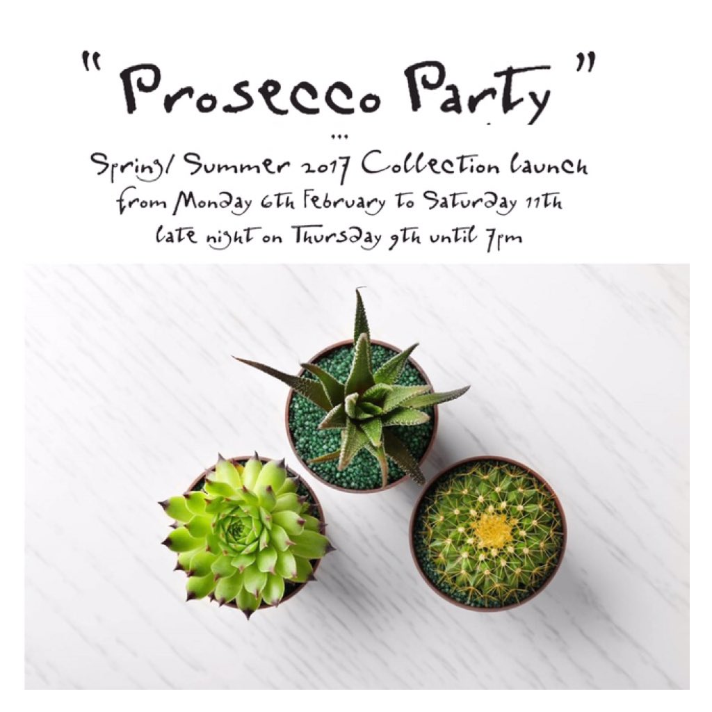 Prosecco party in store next week to celebrate the launch of our Spring Summer 17 collections! #SundayBest