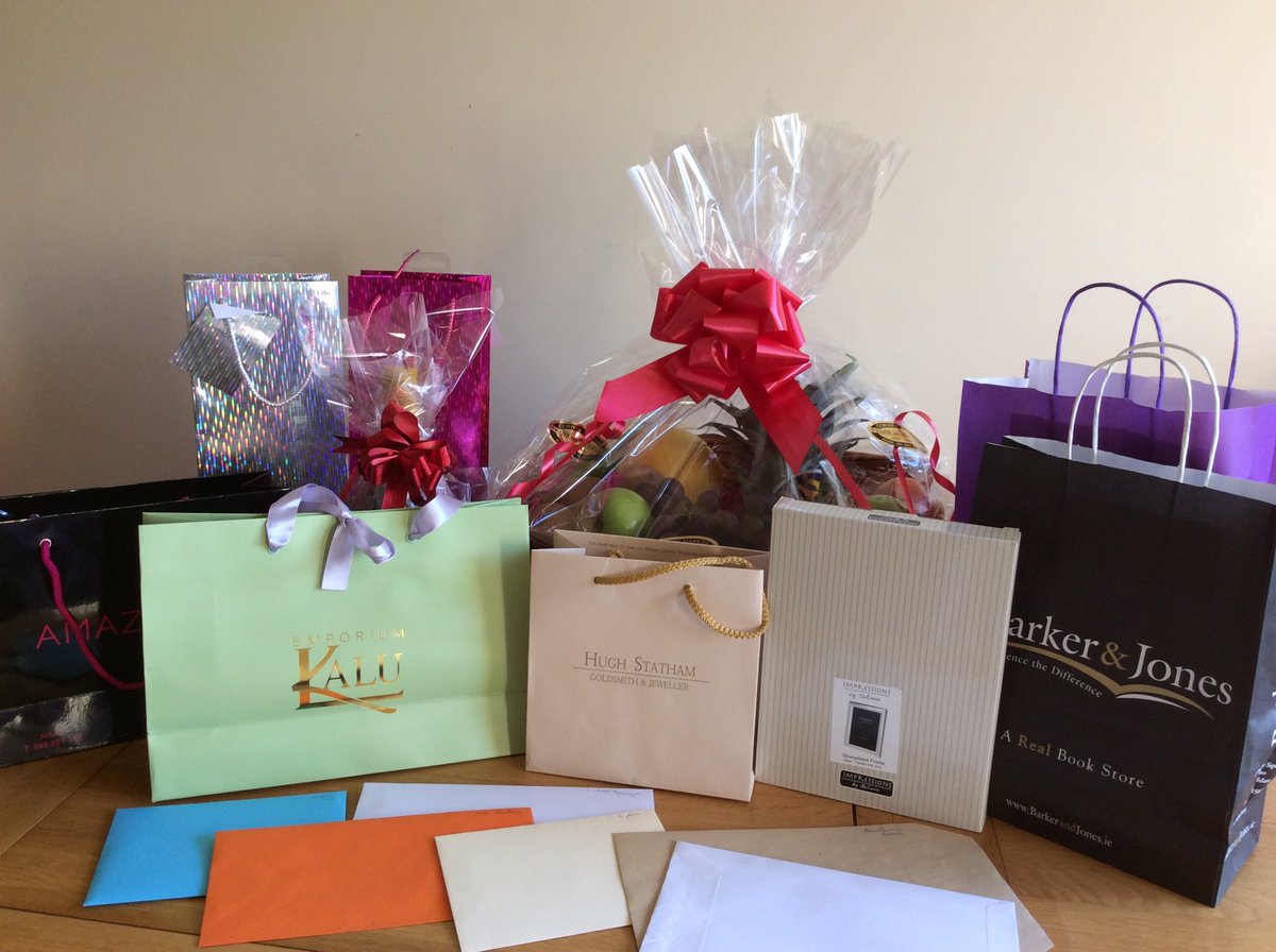 RuthMurphye's tweet photo. All these goodies up for grabs today in a raffle being held  @punchestownrace in aid of @InjuredJockeys and @Temple_Street. Please RT. https://t.co/lTt4cxprOU