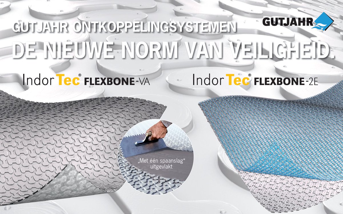 Zwevend gelegde ontkoppeling: ideaal voor slechte of niet hechtende ondergronden.
systemen ARDEX &amp; GUTJAHR!
BOUWBEURS Hal 12 stand A 118!