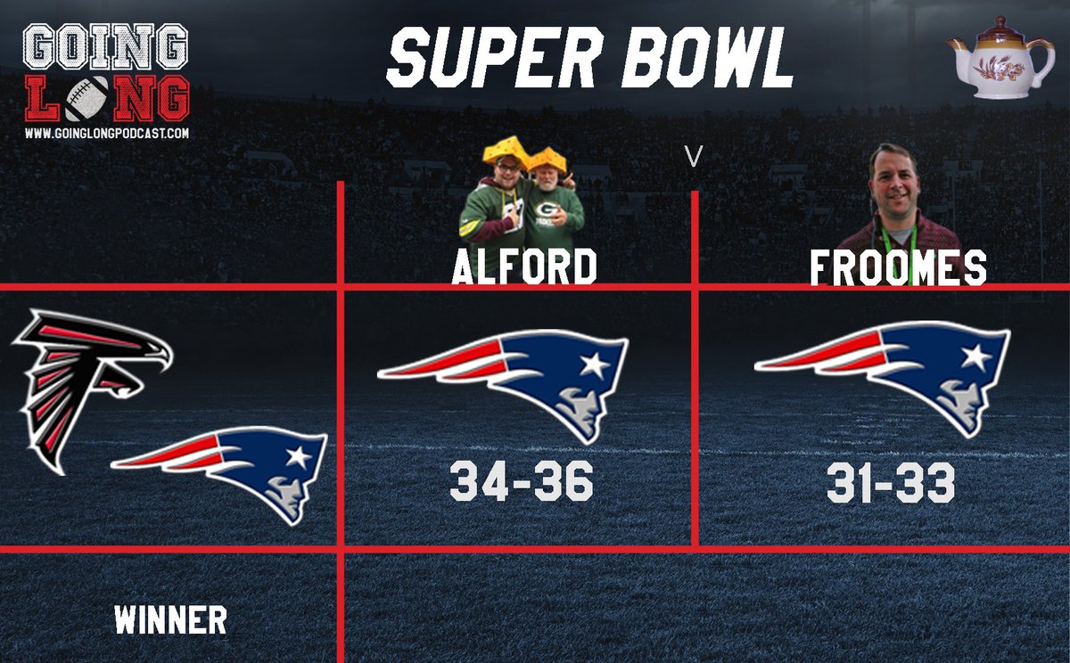 GoingLongUK's tweet image. It's #SB51 
#FalconsVsPatriots 
@Mattace_alford v @KyleFroomes 
goinglongpodcast.com/the-teapot