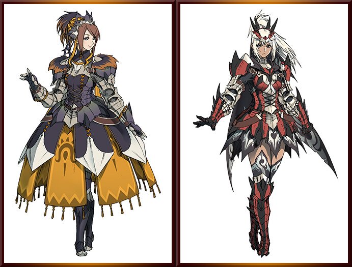 モンハン部 Mhx 二つ名持ちモンスター女性防具イラスト公開中 紫毒姫シリーズ は 姫 っぽさ を表現 黒炎王シリーズ は二つ名レイア女性と並べた際に 姫を守る女騎士 をイメージしてデザイン 最新作 モンハンダブルクロス 3月18日狩猟解禁 モンハン部 Mhx 二つ名持ちモンスター女性防具イラスト公開中 紫毒姫シリーズ は 姫 っぽさ を表現 黒炎王シリーズ は二つ名レイア女性と並べた際に 姫を守る女騎士 をイメージしてデザイン 最新作 モンハンダブルクロス 3月18日狩猟解禁