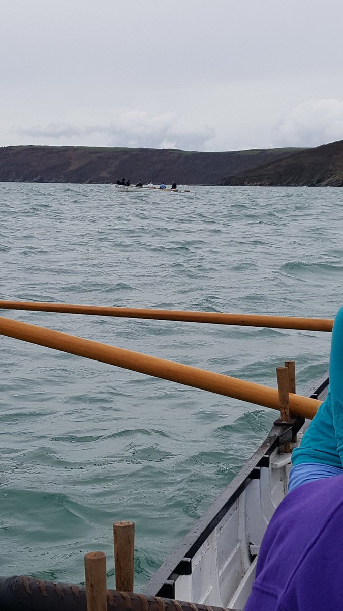 A cold wind and a bit lumpy out of Gorran Haven this morning.