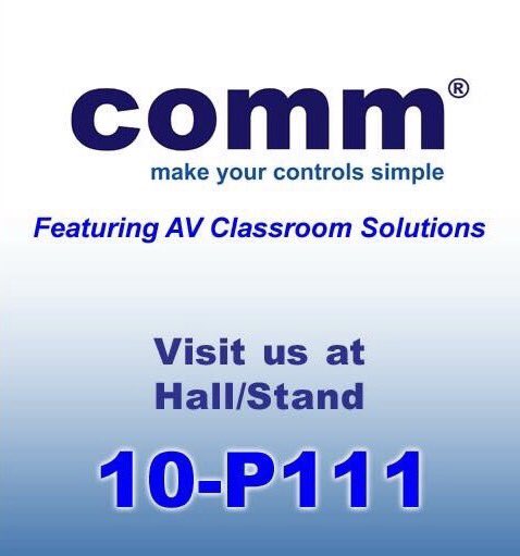 CommProductEU's tweet photo. #ISE2017, the world’s biggest AV, system integration and communication exhibition is here once again!
Stand 10-P111. https://t.co/ZhaL9QRYHC